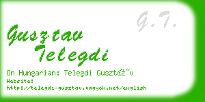 gusztav telegdi business card